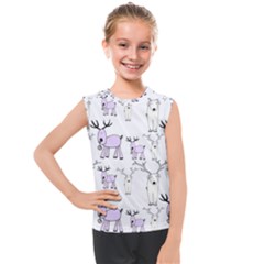 Cute Deers  Kids  Mesh Tank Top