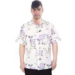 Cute Deers  Men s Hawaii Shirt