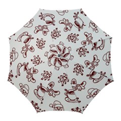 Red And White Christmas Breakfast  Golf Umbrellas