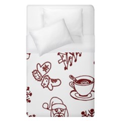 Red And White Christmas Breakfast  Duvet Cover (single Size)