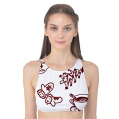 Red And White Christmas Breakfast  Tank Bikini Top