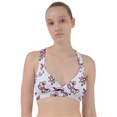 Red And White Christmas Breakfast  Sweetheart Sports Bra
