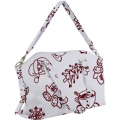 Red And White Christmas Breakfast  Canvas Crossbody Bag