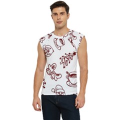 Red And White Christmas Breakfast  Men s Raglan Cap Sleeve T-shirt