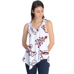 Red And White Christmas Breakfast  Sleeveless Tunic