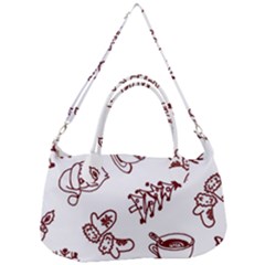 Red And White Christmas Breakfast  Removable Strap Handbag by ConteMonfrey