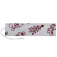 Red And White Christmas Breakfast  Roll Up Canvas Pencil Holder (l)