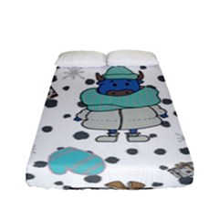 Little Cow Christmas  Fitted Sheet (full/ Double Size) by ConteMonfrey