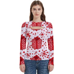 Cute Gift Boxes Women s Cut Out Long Sleeve T-shirt by ConteMonfrey