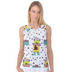 Little Bull Wishes You A Merry Christmas  Women s Basketball Tank Top by ConteMonfrey