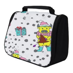 Little Bull Wishes You A Merry Christmas  Full Print Travel Pouch (small)