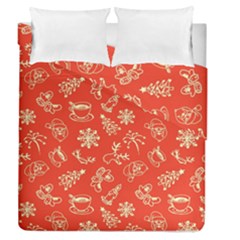 Green Christmas Breakfast   Duvet Cover Double Side (queen Size)