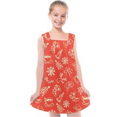 Green Christmas Breakfast   Kids  Cross Back Dress