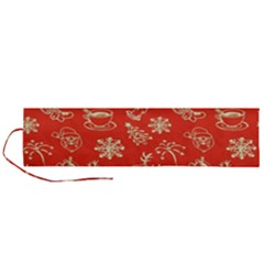 Green Christmas Breakfast   Roll Up Canvas Pencil Holder (l) by ConteMonfrey