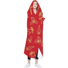 Holy Night - Christmas Symbols  Wearable Blanket by ConteMonfrey