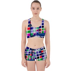 Color Graffiti Pattern Geometric Work It Out Gym Set