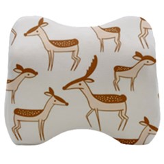 Seamless Deer Pattern Design Velour Head Support Cushion