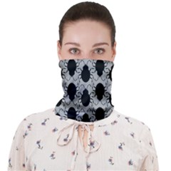 Pattern Beetle Insect Black Grey Face Covering Bandana (adult) by Hannah976