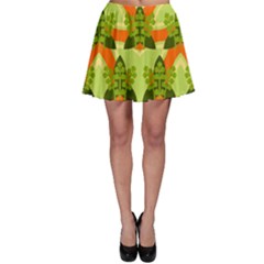 Texture Plant Herbs Herb Green Skater Skirt