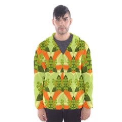 Texture Plant Herbs Herb Green Men s Hooded Windbreaker