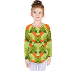 Texture Plant Herbs Herb Green Kids  Long Sleeve T-Shirt