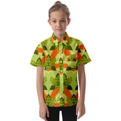 Texture Plant Herbs Herb Green Kids  Short Sleeve Shirt