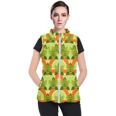 Texture Plant Herbs Herb Green Women s Puffer Vest