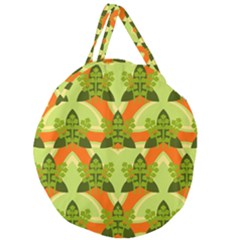 Texture Plant Herbs Herb Green Giant Round Zipper Tote by Hannah976