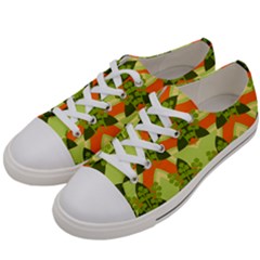 Texture Plant Herbs Herb Green Men s Low Top Canvas Sneakers