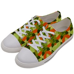 Texture Plant Herbs Herb Green Women s Low Top Canvas Sneakers
