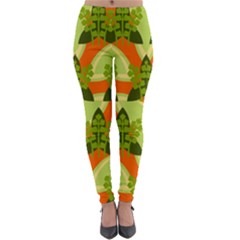 Texture Plant Herbs Herb Green Lightweight Velour Leggings