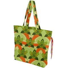 Texture Plant Herbs Herb Green Drawstring Tote Bag