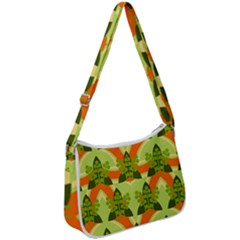 Texture Plant Herbs Herb Green Zip Up Shoulder Bag