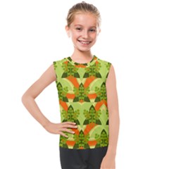 Texture Plant Herbs Herb Green Kids  Mesh Tank Top