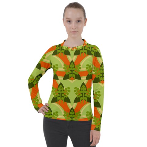 Texture Plant Herbs Herb Green Women s Pique Long Sleeve T-shirt by Hannah976