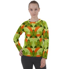 Texture Plant Herbs Herb Green Women s Long Sleeve Raglan T-Shirt