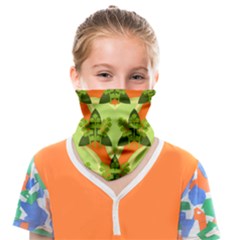 Texture Plant Herbs Herb Green Face Covering Bandana (Kids)