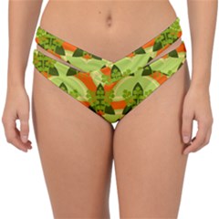 Texture Plant Herbs Herb Green Double Strap Halter Bikini Bottoms