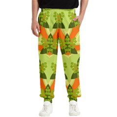 Texture Plant Herbs Herb Green Men s Elastic Waist Pants