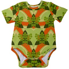 Texture Plant Herbs Herb Green Baby Short Sleeve Bodysuit