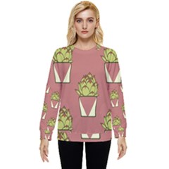 Cactus Pattern Background Texture Hidden Pocket Sweatshirt by Hannah976