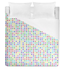 Dots Color Rows Columns Background Duvet Cover (queen Size) by Hannah976