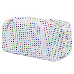 Dots Color Rows Columns Background Toiletries Pouch by Hannah976