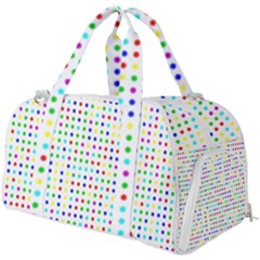 Dots Color Rows Columns Background Burner Gym Duffel Bag by Hannah976