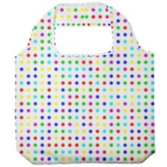 Dots Color Rows Columns Background Foldable Grocery Recycle Bag by Hannah976
