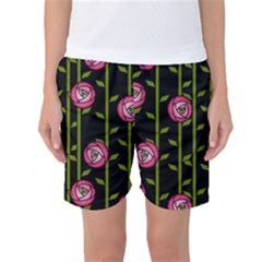 Rose Abstract Rose Garden Women s Basketball Shorts