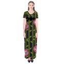 Rose Abstract Rose Garden Short Sleeve Maxi Dress View1