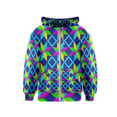 Pattern Star Abstract Background Kids  Zipper Hoodie by Hannah976