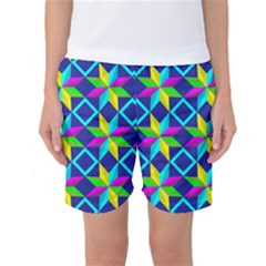 Pattern Star Abstract Background Women s Basketball Shorts