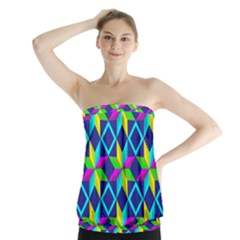Pattern Star Abstract Background Strapless Top